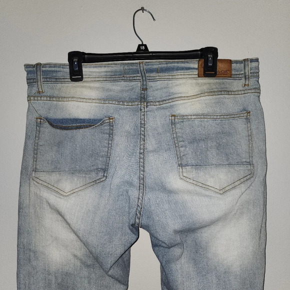 Focus men's jeans distressed blue size 36×32 - Picture 5 of 10